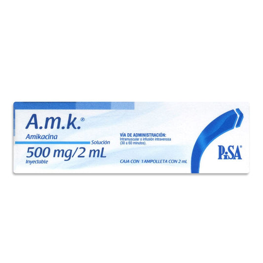 AMK Sol. Iny. c/1 AMPTA. 500 MG/2 ML.