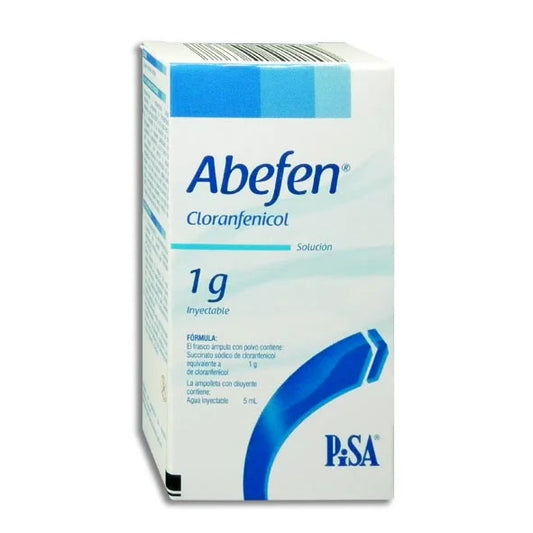 ABEFEN Sol. Iny. c/1 FCO. AMP. 1 G/5 ML.