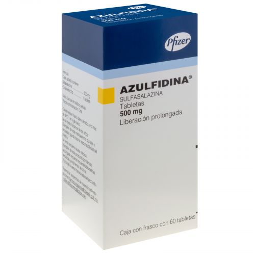 AZULFIDINA c/60 TABS. L.P. 500 MG.