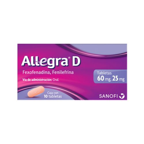 ALLEGRA-D c/10 TABS. 60/25 MG.