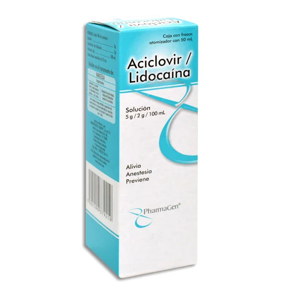 ACICLOVIR/LIDOCAÍNA (Pharmagen) SOL. SPRAY Fco. 50 ML. 5-2 G/100 ML.