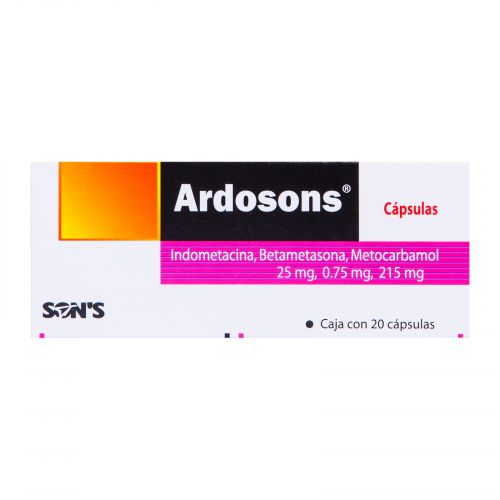ARDOSONS c/20 CAPS. 25/0.75/215 MG.