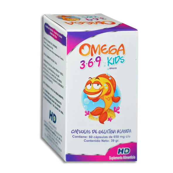 AMEGON Kids (OMEGA 3-6-9) c/60 CAPS. 650 MG.