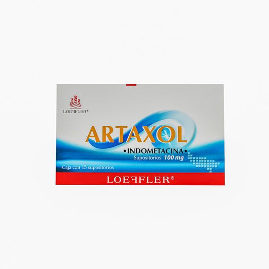 ARTAXOL c/15 SUPOSITORIOS 100 MG.
