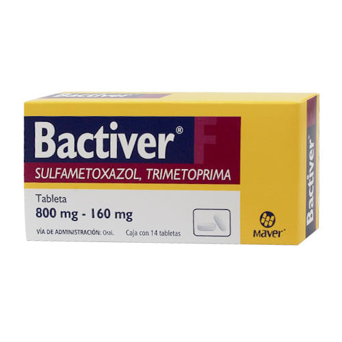 BACTIVER-F c/14 TABS. 800/160 MG.