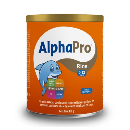 ALPHAPRO RICE (0-12 Meses) LECHE en POLVO Lata c/400 G.