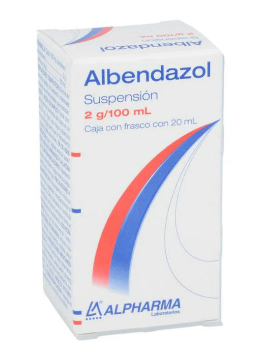 ALBENDAZOL (Alpharma) SUSP. Fco. 20 ML. 2 G/100 ML.