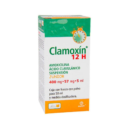 CLAMOXÍN 12H SUSP. Junior Fco. 50 ML. 400-57 MG/5 ML.
