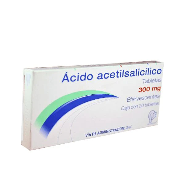 ÁCIDO ACETILSALICÍLICO (Psicofarma) c/20 TABS. Efervs. 300 MG.