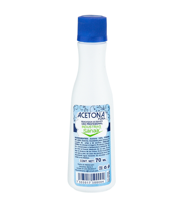 ACETONA Quita Esmalte (Sanax) Fco. c/ 70 ML.