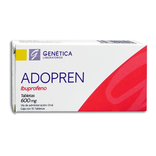 ADOPREN Caja c/10 TABS. 600 MG.