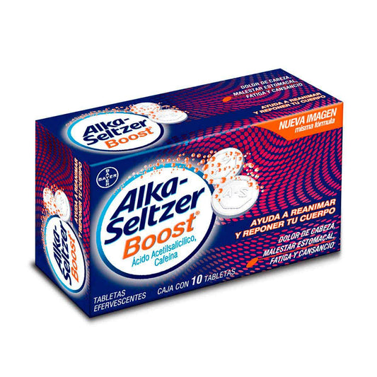 ALKA-SELTZER BOOST c/10 TABS. EFERVS. 500/65 MG.