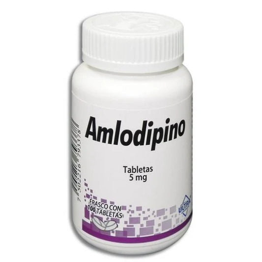 AMLODIPINO (Ultra) c/100 TABS. 5 MG.