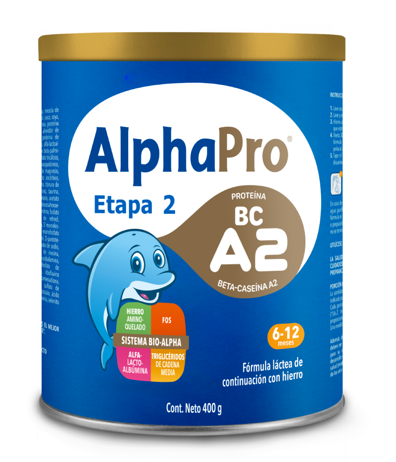 ALPHAPRO ETAPA 2 (6-12 Meses) LECHE en POLVO Lata c/400 G.