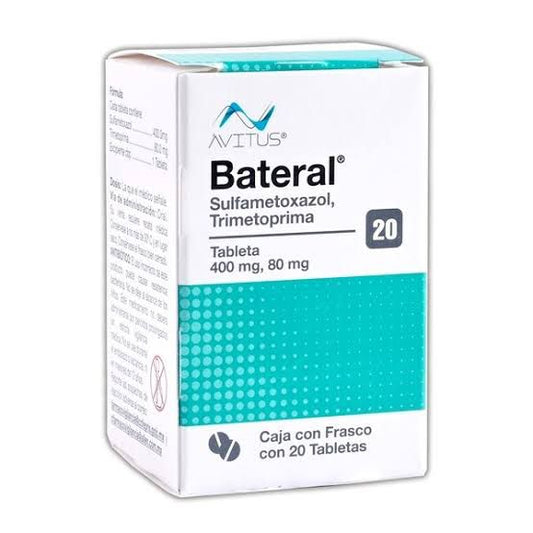 BATERAL Cja/Fco. c/20 TABS. 400/80 MG.