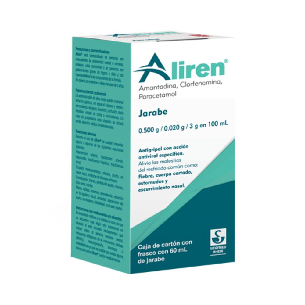 ALIREN JARABE Fco. 60 ML. 0.5-0.02-3.00 G/100 ML.