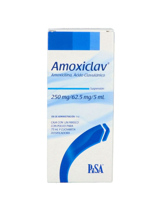 AMOXICLAV SUSP. Fco. 75 ML. 250-62.5 MG/5 ML.