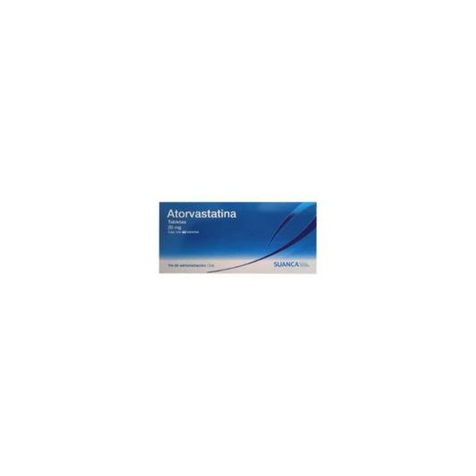 ATORVASTATINA (Suanca) c/60 TABS. 20 MG.