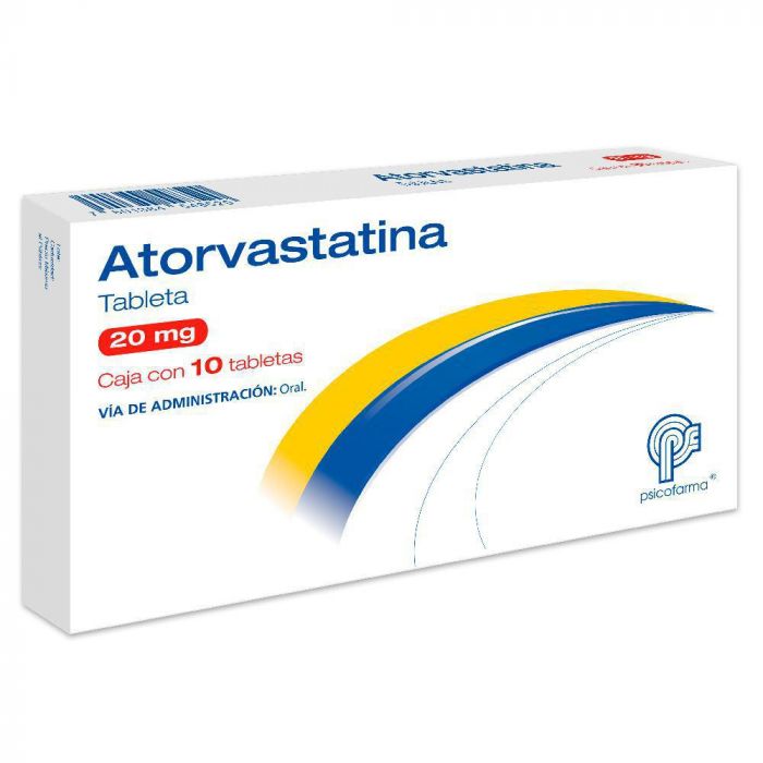 ATORVASTATINA (Psicofarma) c/10 TABS. 20 MG.