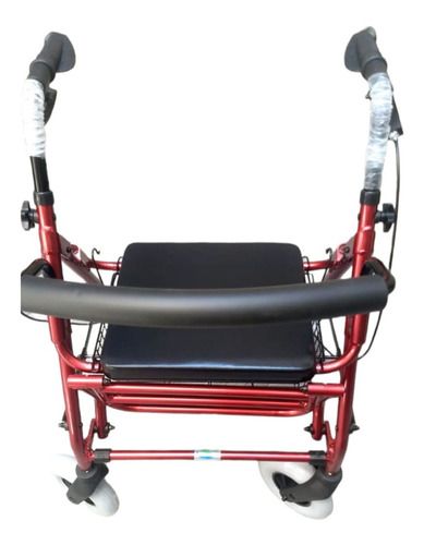 ANDADERA ROLLATOR DE LUJO PGBLE (Super Confort) Color Rojo.