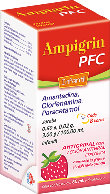 AMPIGRIN PFC JBE. Infantil Fco. 60 ML. 0.50-0.02-3.00 G/100 ML.