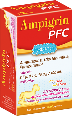 AMPIGRIN PFC SOL. Pedtco. Fco. 30 ML. 2.5-0.1-15.0 G/100 ML. y Gotero