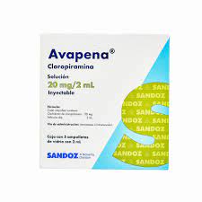 AVAPENA Sol. Iny. c/5 AMPTAS. 20 MG/2 ML.