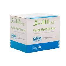 AGUJA HIPODERMICA (SensiMedical) 23Gx1"(25mm) Cja. c/100 Pzs.