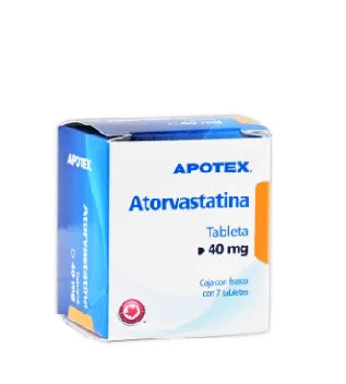 ATORVASTATINA (Apotex) c/ 7 TABS. 40 MG.