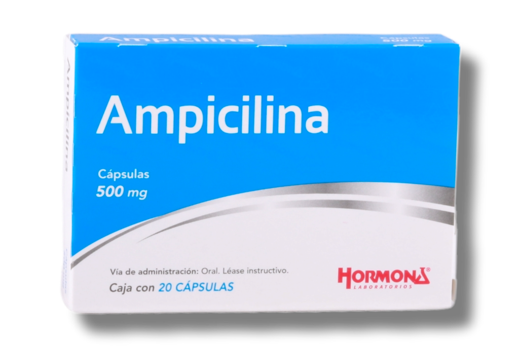 AMPICILINA (Hormona) c/20 CAPS. 500 MG.
