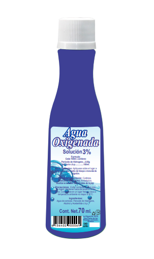 AGUA OXIGENADA (Sanax) SOLUCIÓN al 3% Fco. 70 ML.