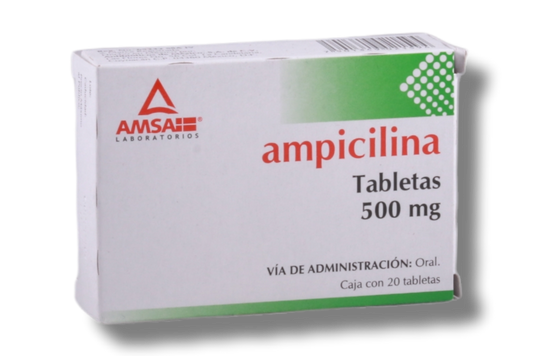 AMPICILINA (Amsa) c/20 TABS. 500 MG.