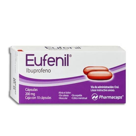 EUFENIL c/10 CAPS. 200 MG.