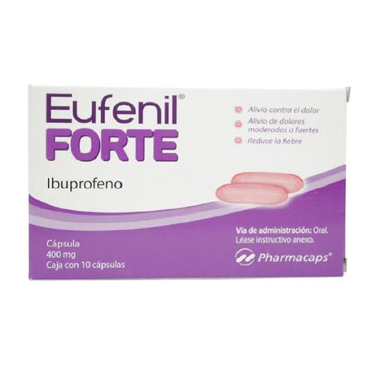 EUFENIL FORTE c/10 CAPS. 400 MG.
