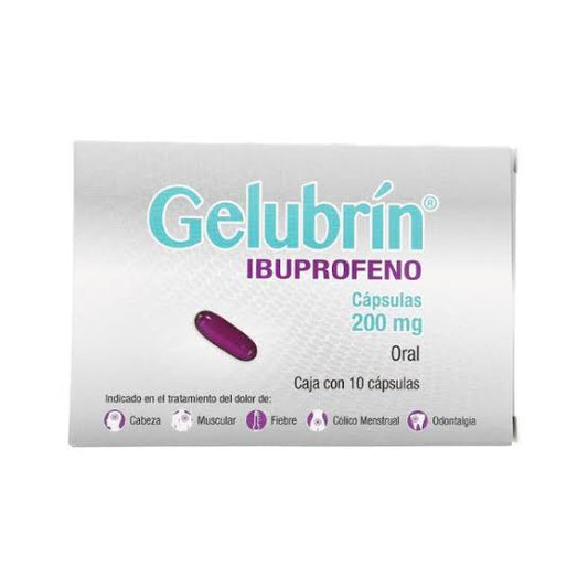 GELUBRÍN c/10 CAPS. 200 MG.