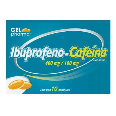 IBUPROFENO/CAFEÍNA (Gelpharma) c/10 CAPS. 400/100 MG.