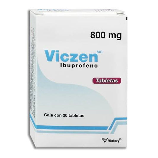 VICZEN Caja c/20 TABS. 800 MG.