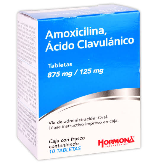 AMOXI./AC.CLAVCO. (Hormona) c/10 TABS. 875/125 MG.