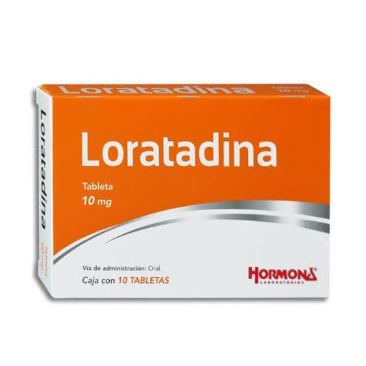 LORATADINA (Hormona) c/10 TABS. 10 MG.
