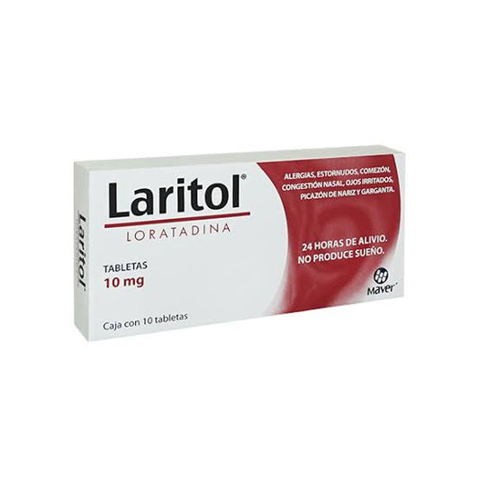 LARITOL c/10 TABS. 10 MG.