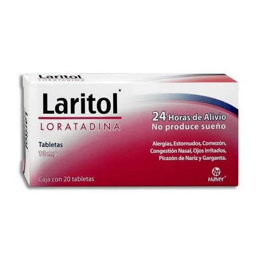 LARITOL c/20 TABS. 10 MG.
