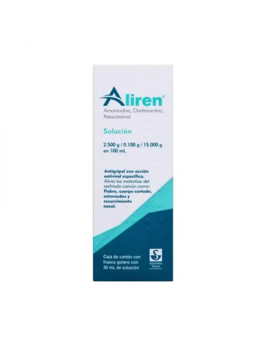 ALIREN SOL. Fco. Gotero 30 ML. 2.5-0.1-15 G/100 ML.