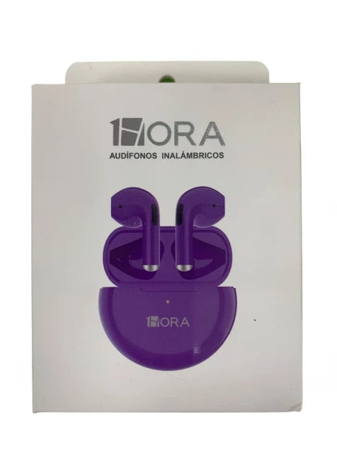 AUDÍFONOS INALÁMBRICOS DEEP BASS (1 Hora) Mod. AUT119 Col. Morado.