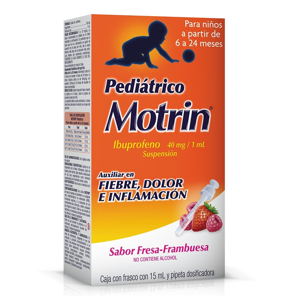 MOTRIN PEDIÁTRICO SUSP. Fco. 15 ML. 40 MG/1 ML.