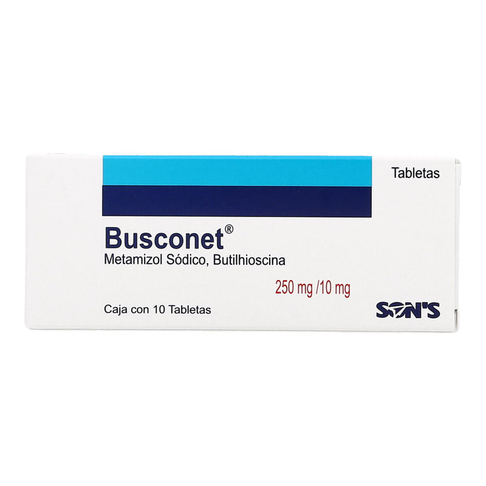 BUSCONET c/10 TABS. 10/250 MG.