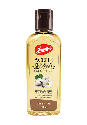 ACEITE 6 ÓLEOS PARA CABELLO (Jaloma) Fco. 120 ML.